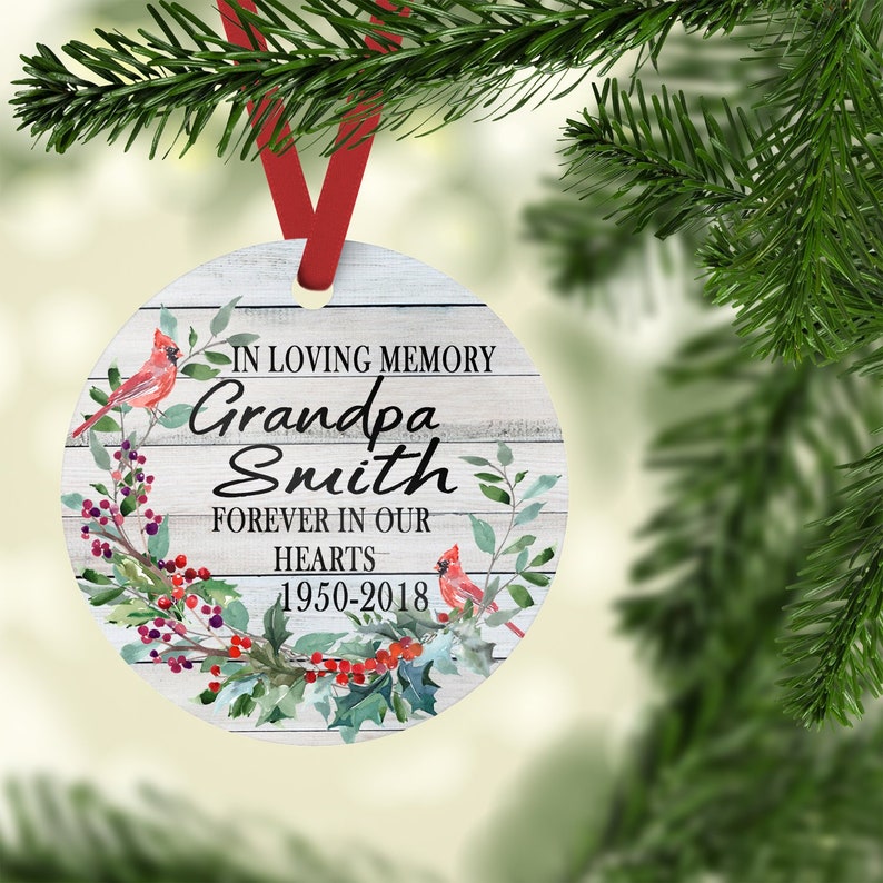 Memorial Ornament Memorial Christmas Ornament Sympathy - Etsy