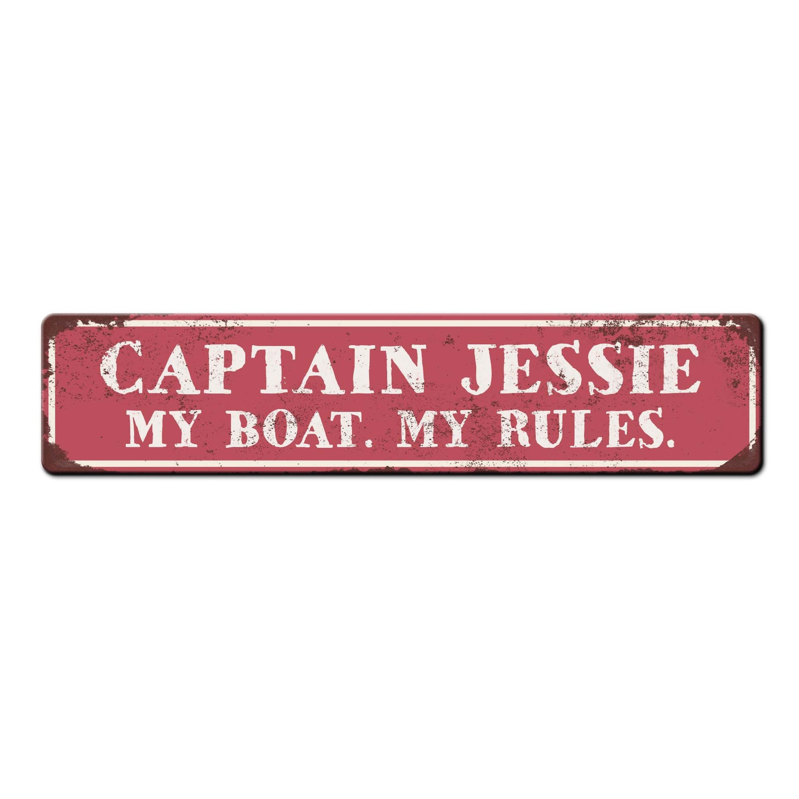 Personalized Custom Boat Captain Sign Funny Metal Sign - My Boat My ...