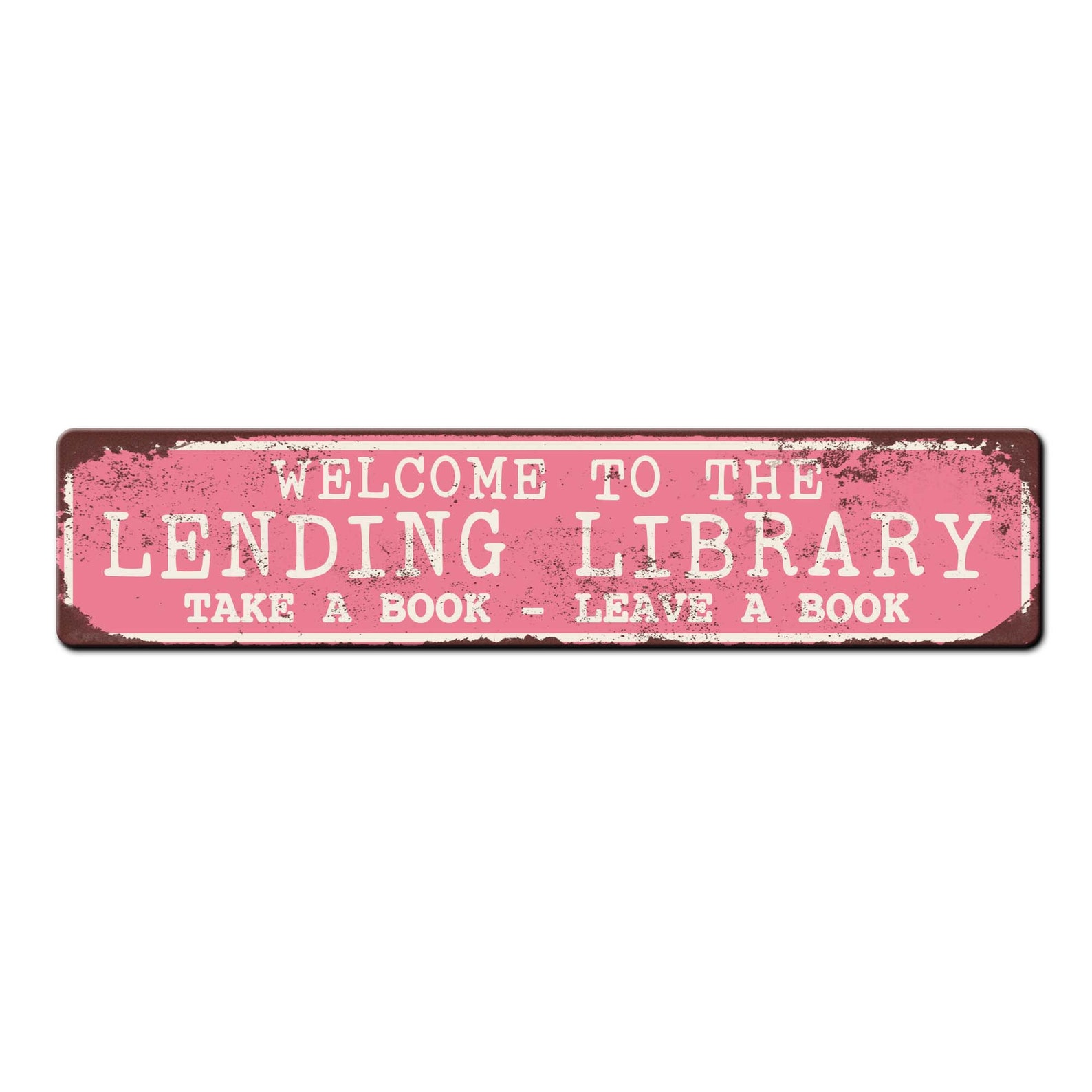 Lending Library Sign Reading Community Share Library Sign - Etsy