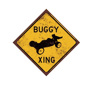 RC buggy metal sign - RC Shop Décor - Radio Controlled Car Gift - Kids Room RC Car Sign - Man Cave Sign - Buggy Sign