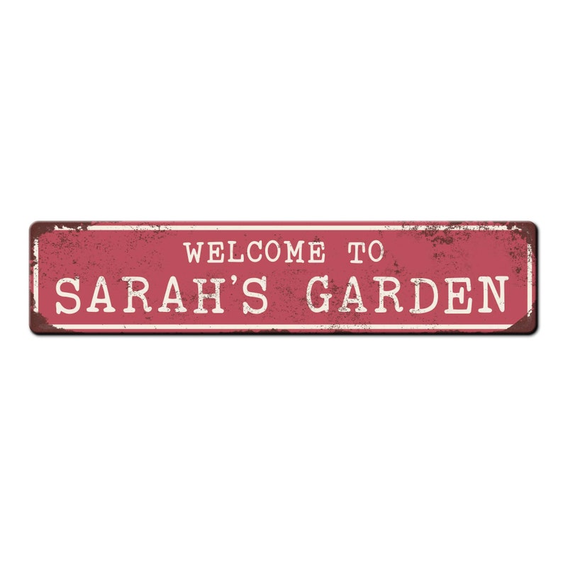 Personalized Garden Sign Custom garden gate sign Gardener friend gift Kids garden sign Master gardener gift Garden décor image 7