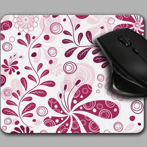 Floral Mouse Pad cute Pink flower mousepad MP-059
