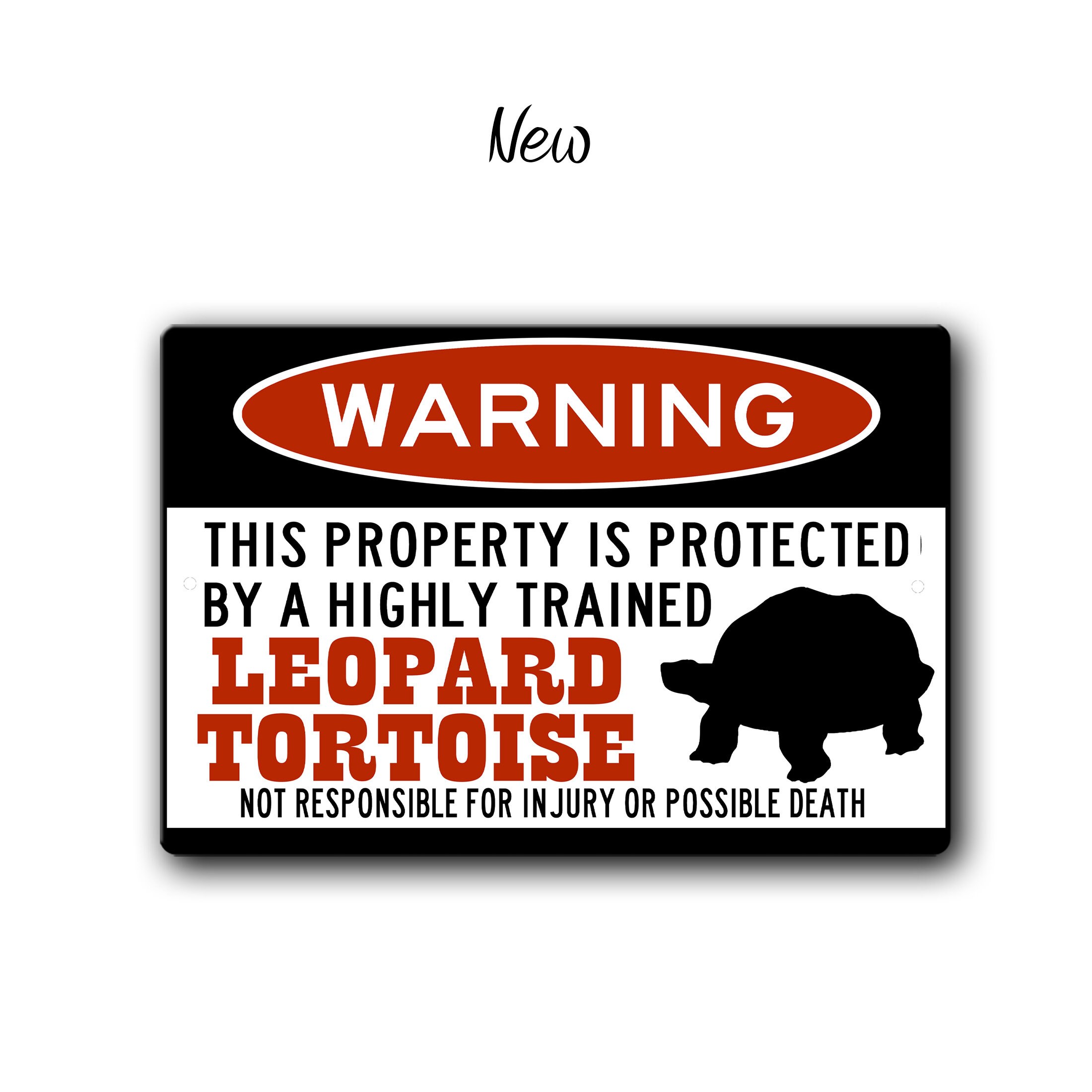 Leopard Tortoise Warning Sign - Etsy