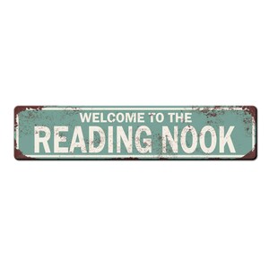 Reading Nook Sign - Home Library Décor - Book Lover Gift - Kids Reading Area - Cozy home décor - Home office accessories - Homeschool décor Teal