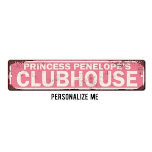 Custom Clubhouse Sign - Personalized Clubhouse Fort Sign- Clubhouse Decor - Clubhouse Hideout Outdoor Safe Aluminum Sign - Kids clubhouse