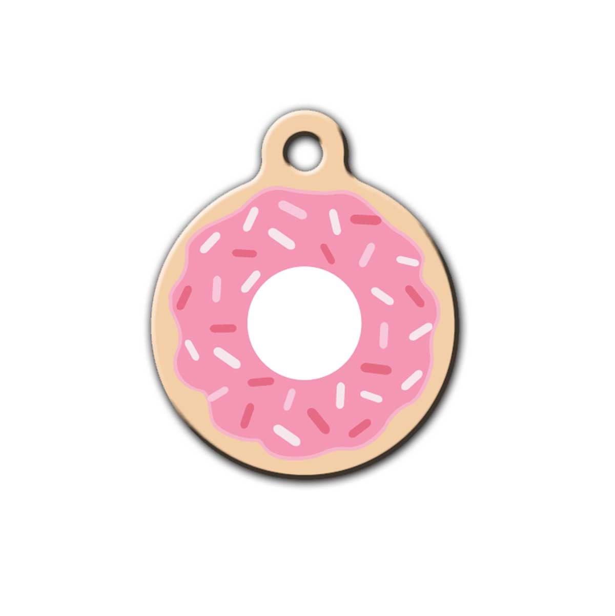 donut dog tag