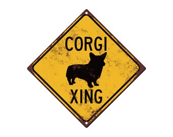 Corgi 12"x18" Aluminum Sign Corgi 12"x18" Aluminum Sign