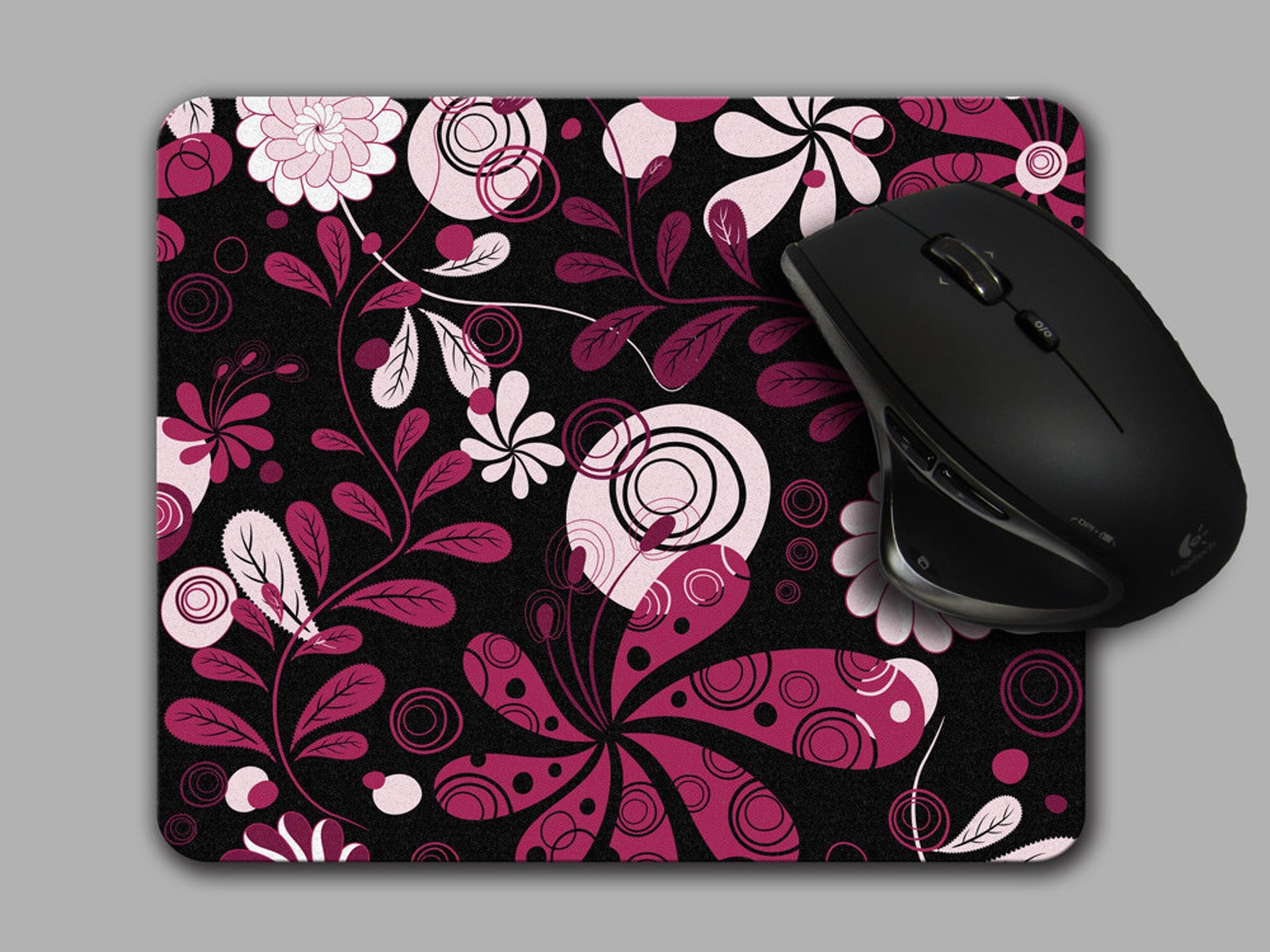 Floral Mouse Pad cute Pink flower mousepad MP058 Etsy