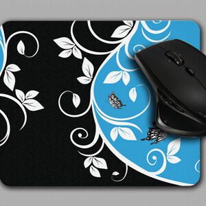 Printed Mouse Pad floral butterfly design mousepad MP-028