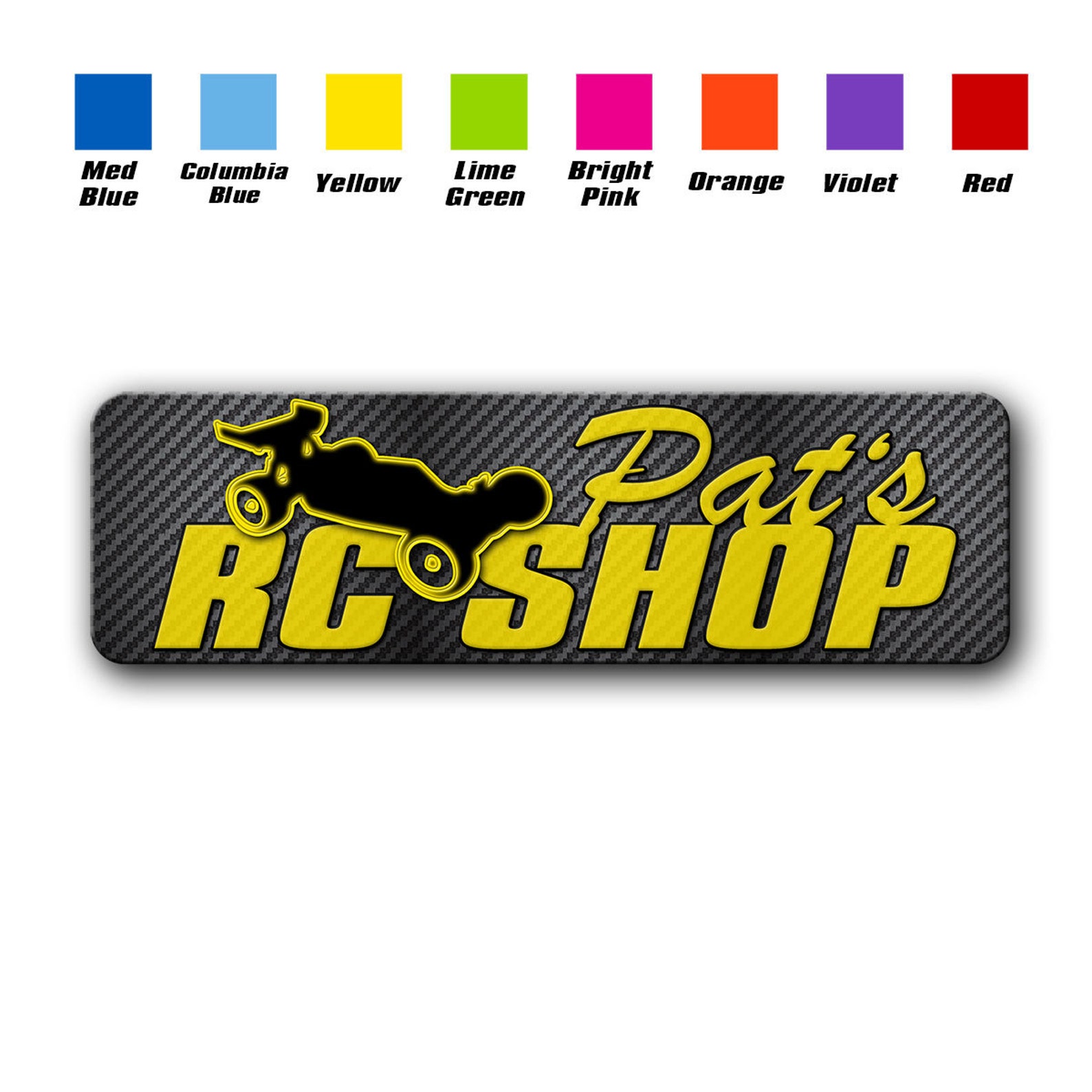 Printable Remote Control Crawler Signs Personalized RC Shop Sign,kids Sign, Printed Carbon Fiber,custom Sign ...