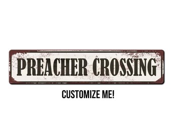 Custom Crossing Sign - Personalized Crossing Sign - Cute Pet Name Sign - Rustic Style Property Sign - Name Memorial Sign