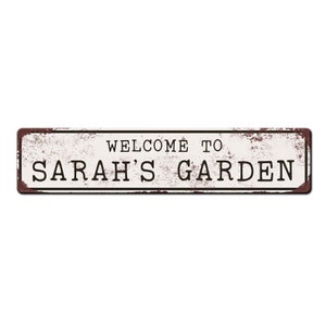 Personalized Garden Sign Custom garden gate sign Gardener friend gift Kids garden sign Master gardener gift Garden décor image 3