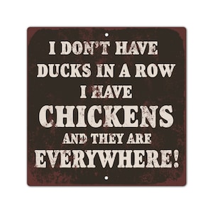 Funny Chicken Run Sign - Chicken Coop Décor - Crazy Chicken Lady Gift - Funny Chicken Coop Sign - Chickens Everywhere Yard Sign