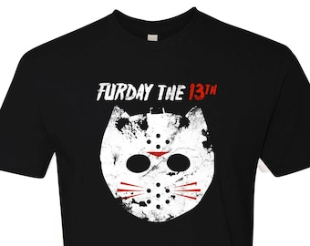 13 Cat- Men's T-Shirt, Trending Shirts,  Funny Cat T-shirt, Cat Lover Gift, Cat Dad Shirt,  furday the 13th Shirt, cat halloween