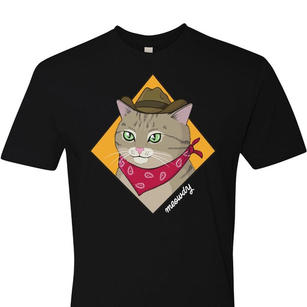 MEOWDY - Men's T-Shirt, Funny Cat T-shirt, Cat Lover Gift, Cat Dad Shirt, Meowdy Meme, Meme Shirt, Trending Shirts, Cat Dad Shirt, Chonk v2