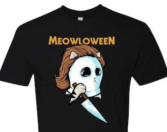 Halloween Cat- Men's T-Shirt, Trending Shirts,  Funny Cat T-shirt, Cat Lover Gift, Cat Dad Shirt,  meowloween Shirt, cat halloween