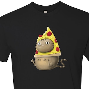Pizza Cat derp, Men&#39;s TShirt, PizzaCat -  T-shirt cat lover Gift  Birthday, Memelord,  Cat Shirt, Internet Memes, Cat Dad, Cat Pizza Shirt
