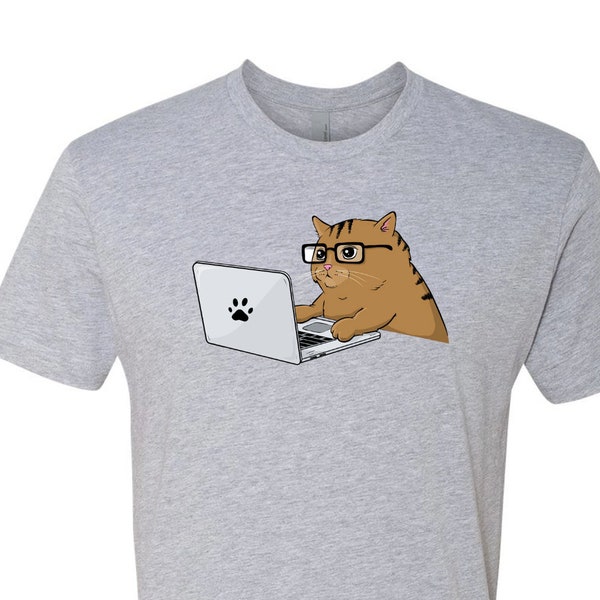 Purrgrammer color - Men's T-Shirt, Meme Shirt  Funny Cat T-shirt, Cat Lover Gift, programmer Shirt,  cats & computers, Cat Dad Shirt