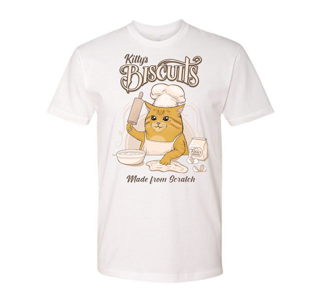 Kitty Biscuits Tshirt, Funny Cat Shirt, Cat Lover Gift, Cat Biscuit Shirt, Meme Shirt, Vintage