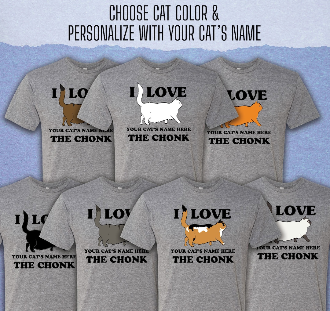 Personalized Cat Shirt Custom Cat Shirt Personalized Pet Shirt LONG