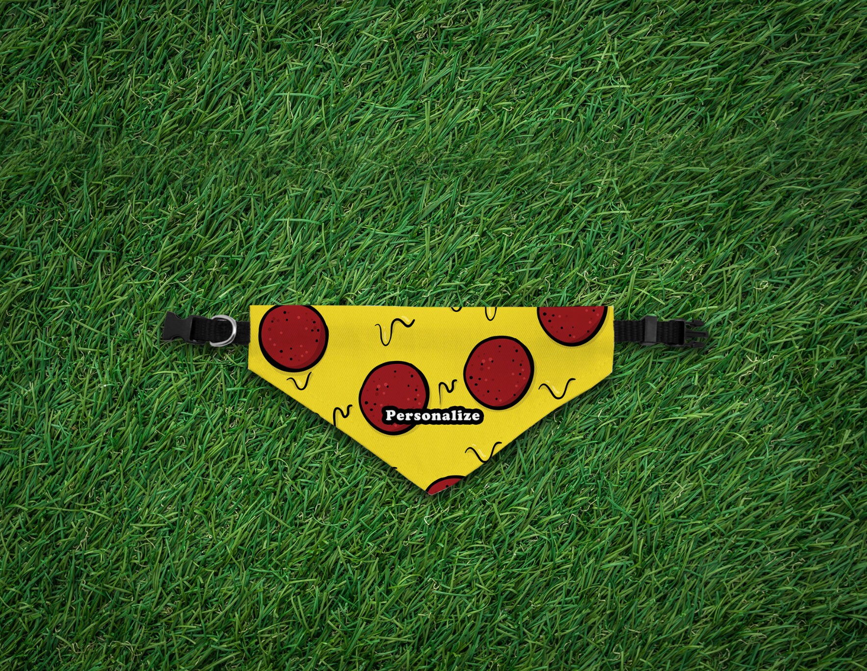 Pizza Bandana Pet Bandana Cat Bandana Pizza Impresión Etsy