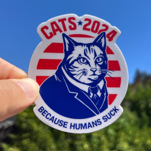 Cats 2024 Presidential Cat Sticker Etsy
