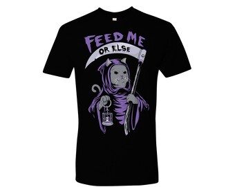 Reaper Cat - unisex T-Shirt, Trending Shirts, Funny Cat T-shirt I Cat Lover Gift I Cat Dad Shirt I Chonk Meme  I Black l grim reaper cat