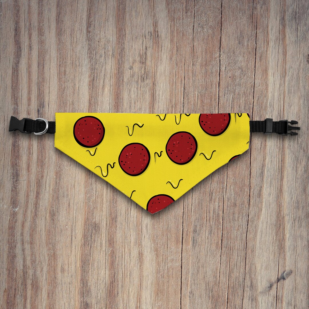 Pizza Bandana, Pet Bandana, Cat Bandana, Pizza Print Bandana for Cats