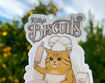 Klistermärke med kattkakor, kattklistermärke för laptop, klistermärken för Hydroflask, vintagelägerklistermärke, kattälskare, meme-klistermärke, kattklistermärke