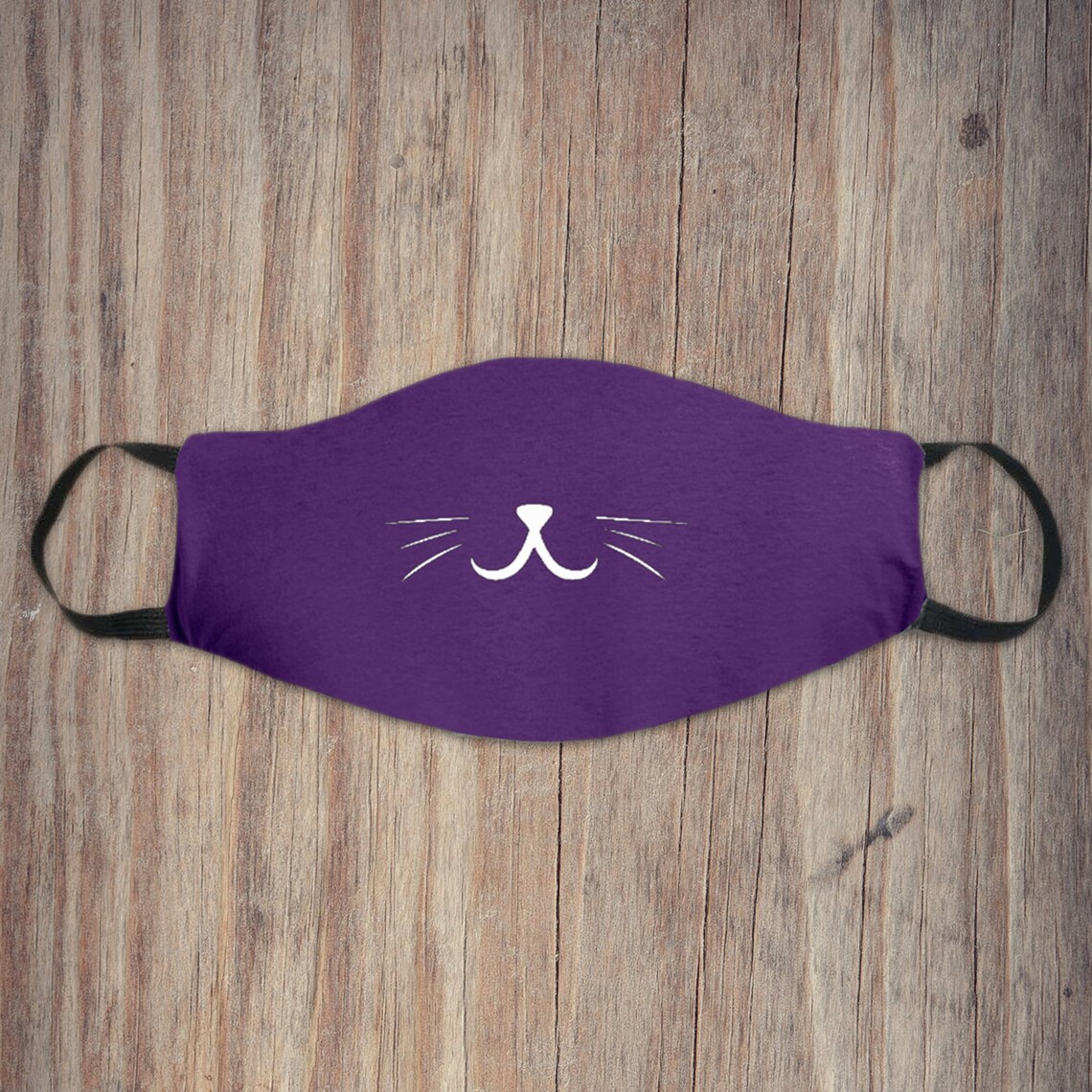 Cat Face Mask Animal Face Mask 100 Cotton Washable Face Mask Etsy