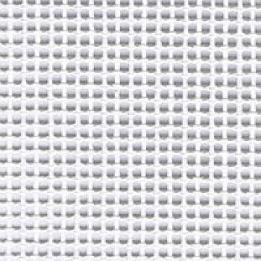 Zweigart Mono Deluxe Blank Needlepoint Canvas - 10 Mesh Count, 1 Yard Roll, 40" Wide, White