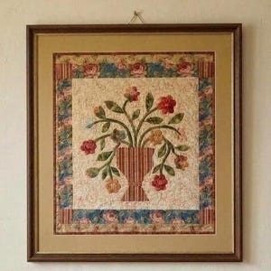 PATTERN - 'Regency Flowers' - 20" x 20" (51cm x 51cm)