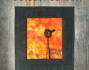QUILT KIT- 'The Outback Sunset' - 14" x 17" (34cm x 42cm)