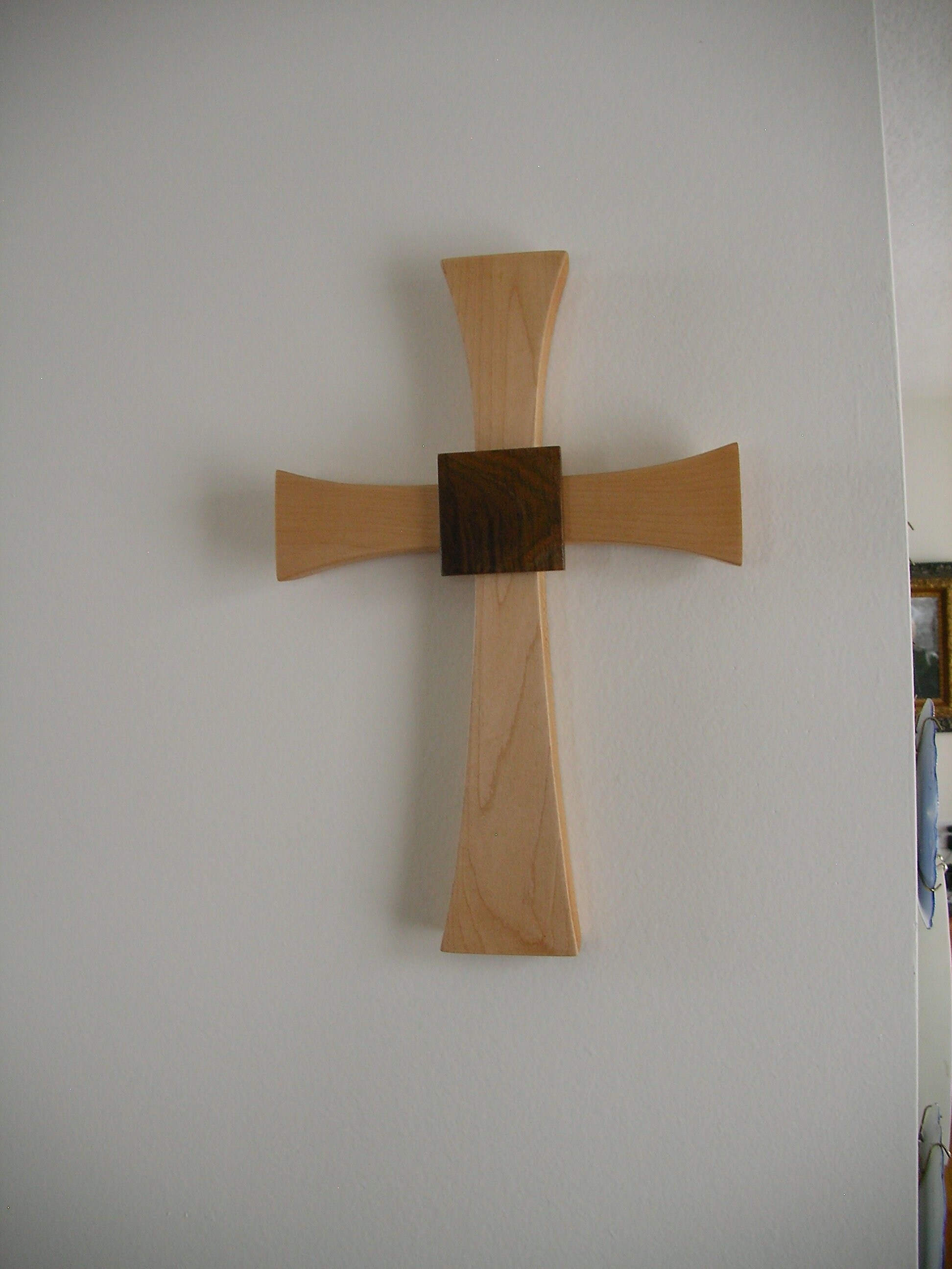Maple Cross With Figured Walnut Etsy 日本