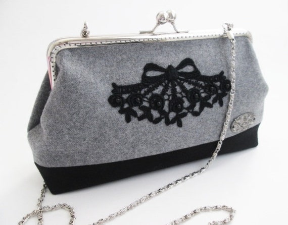 black lace bag