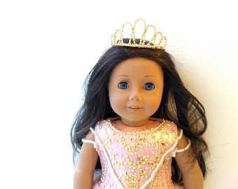 Doll Size Tiara or Crown and Wand fits 18 inch American Girl
