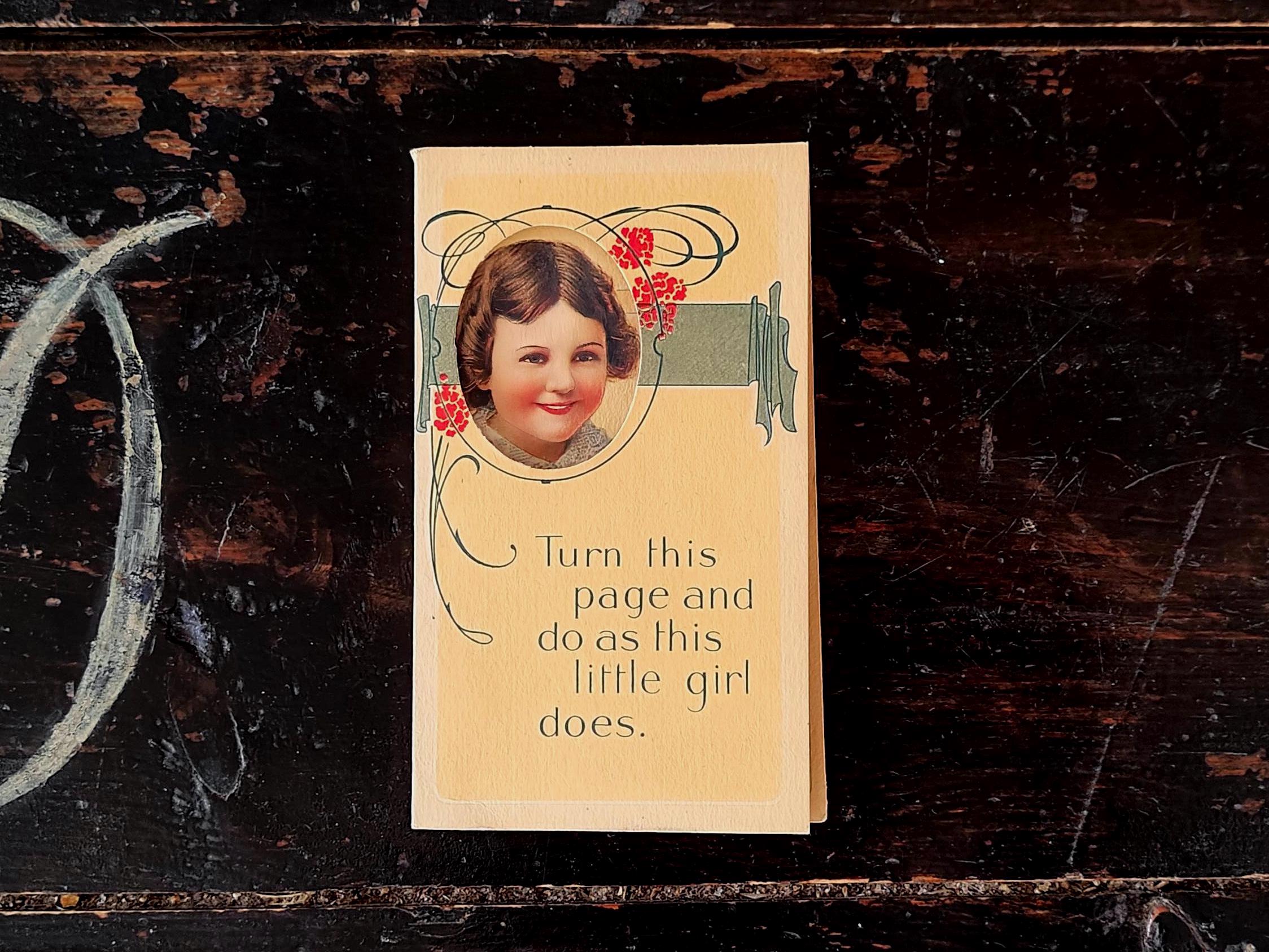 1915 Colgate Mechanical Trade Card - Colgate & Co. Ribbon Dental Cream Toothpaste - Old Advertising