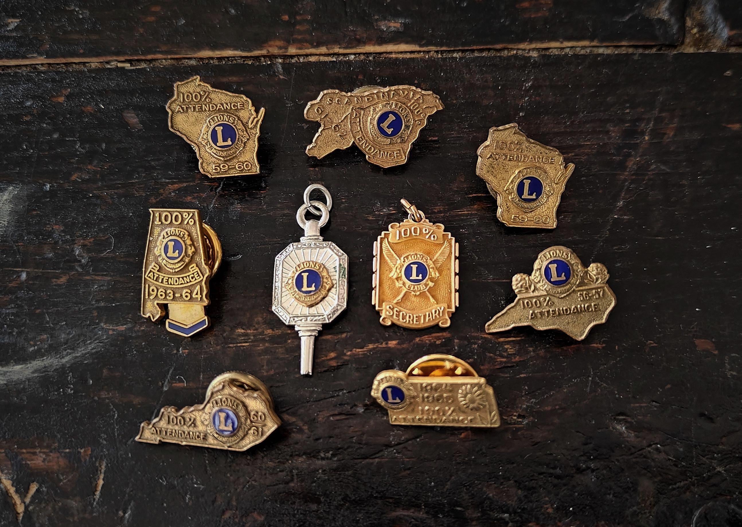 Lions Attendance Pin - Etsy