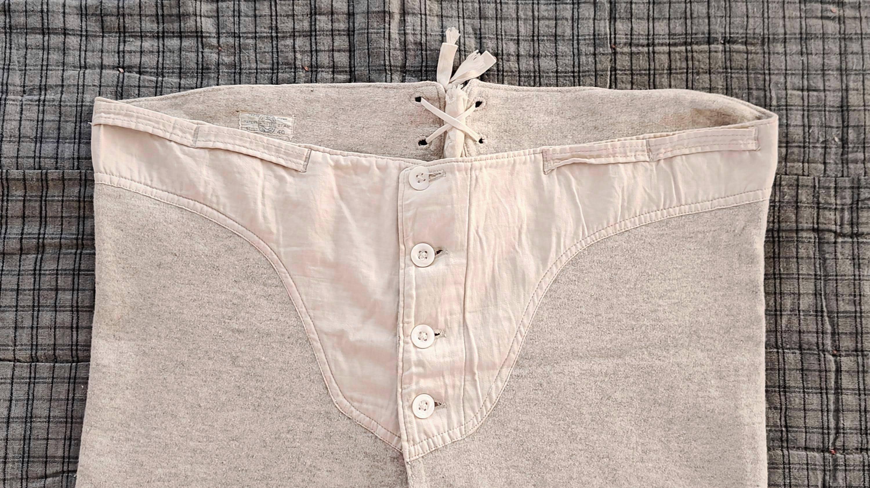 トップス 30s 40s Vintage Wool Underwear XL Vintage Wool Long Underwear - Etsy