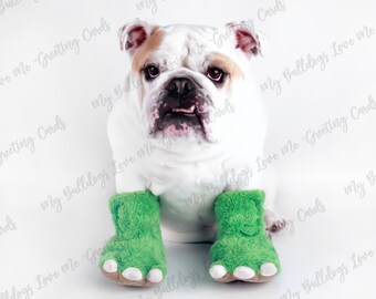 Card #71 /Little Monster(s) ~ English Bulldog Father's Day Card