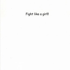 Card 57 / Fight English Bulldog Breast Cancer Greeting Card image 2