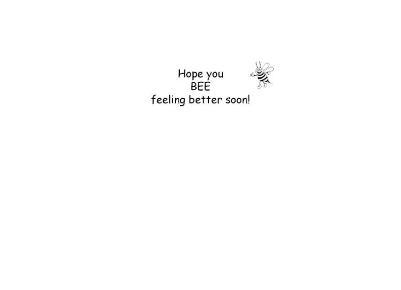 Card 16 / Bee Better English Bulldog Get Well Greeting Card image 2