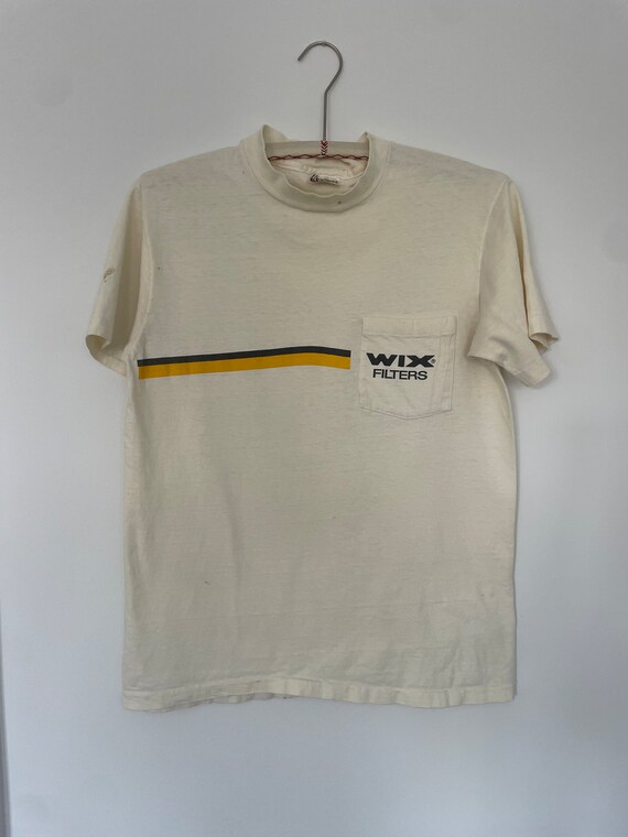 vintage wix filters cream pocket tee