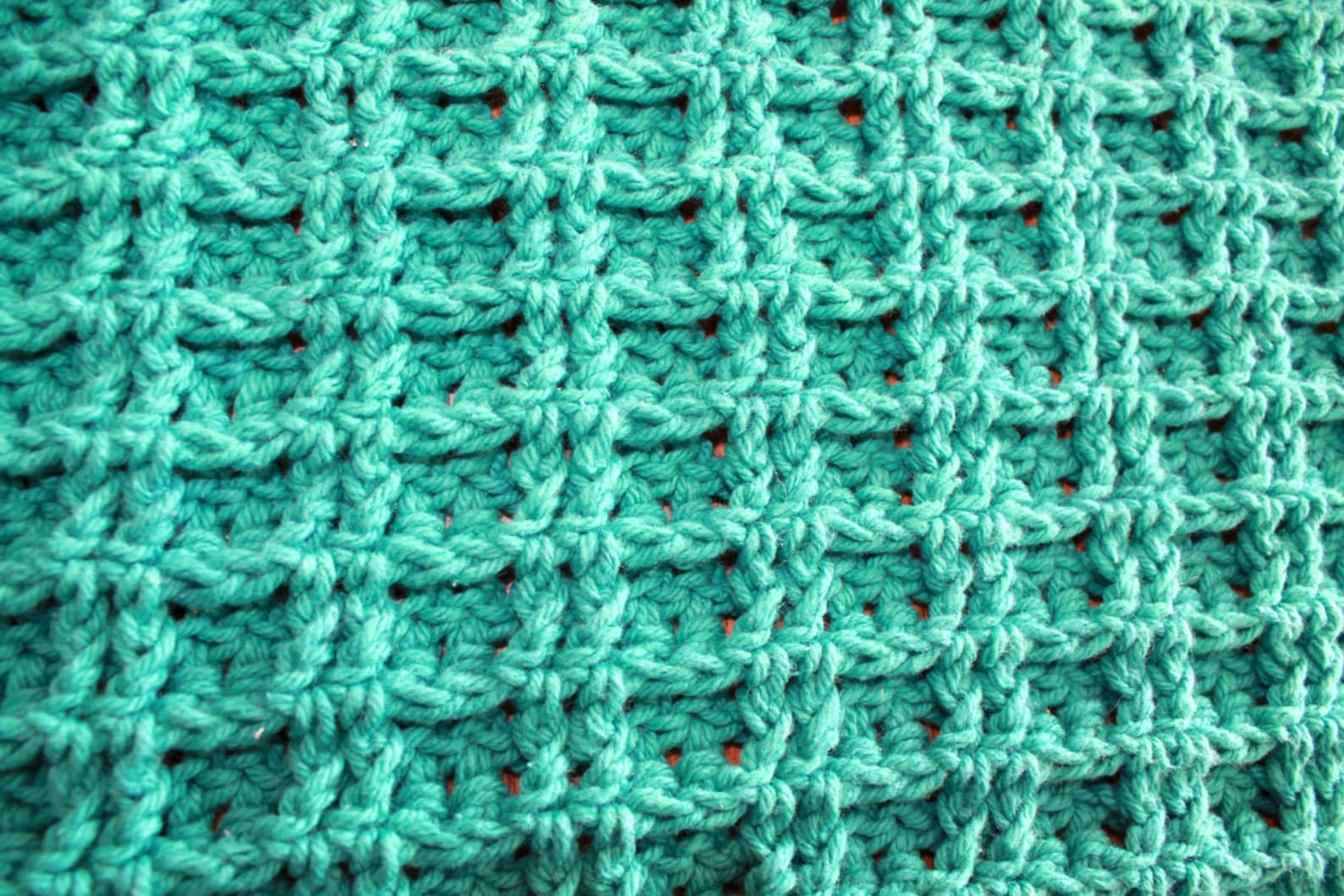 Crochet Placemat Pattern Waffle Stitch Crochet Placemat Etsy