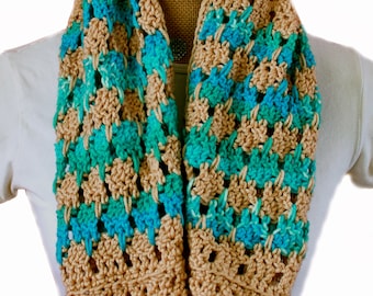 lace infinity scarf pattern - Endless Oasis Infinity Scarf crochet pattern -crochet cowl pattern