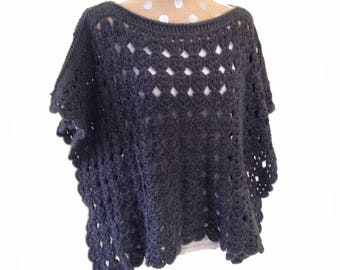 crochet poncho pattern - Pollyanna Poncho crochet pattern crochet shawl pattern womens boho poncho crochet pdf file