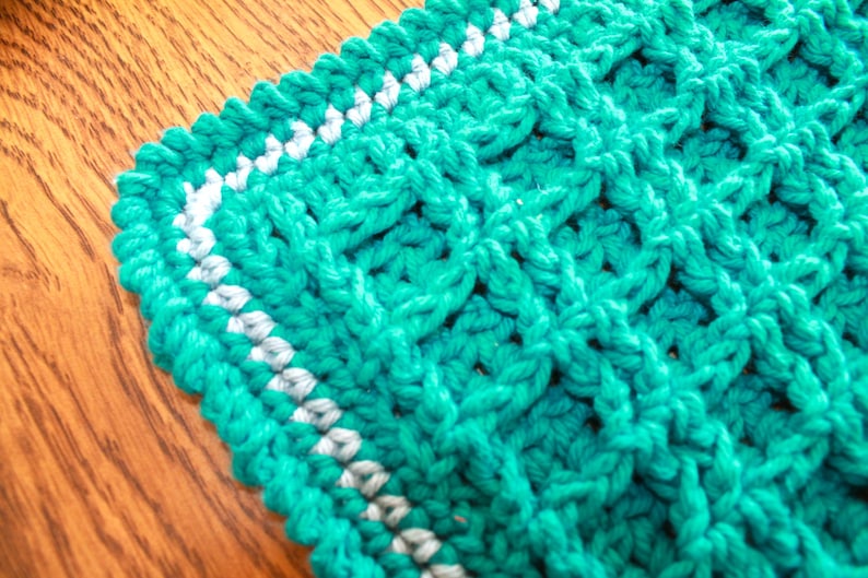 crochet placemat pattern Waffle Stitch Crochet Placemat Pattern pdf file image 4