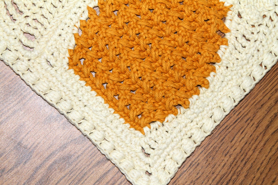 Crochet Placemat Pattern Crochet Pineapple Pattern Perfect Etsy