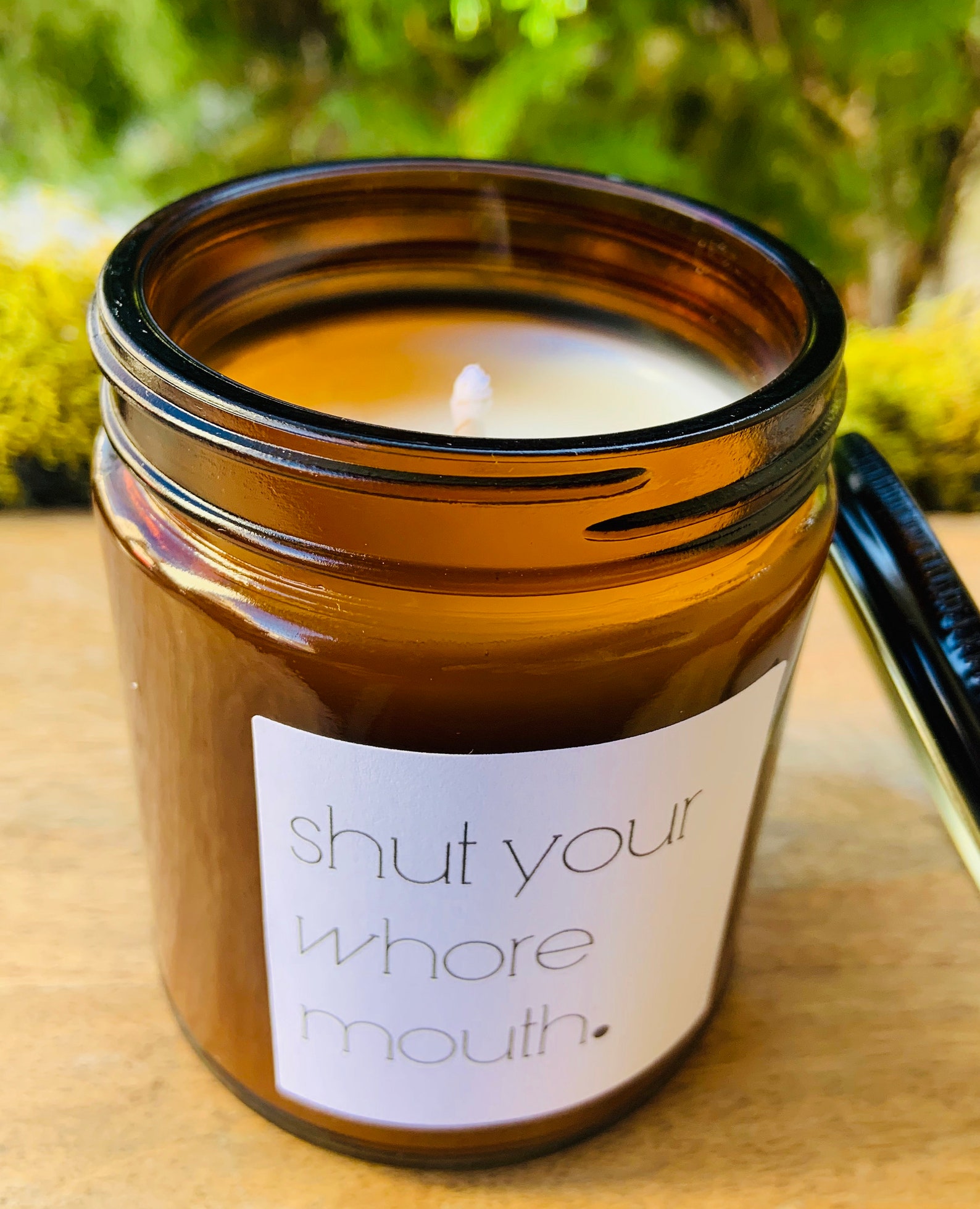 Inappropriate Candle . Shut Your Whore Mouth Candle . Pure Soy Etsy