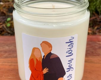 The Princess Bride . As You Wish . Princess Buttercup and Westley . 80s Movie Candle .